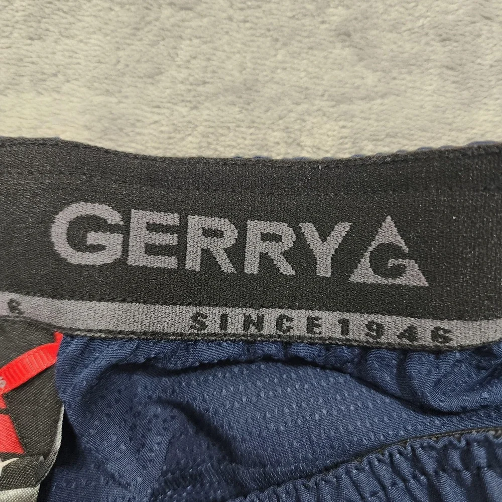 Gerry Shorts‎ Mens S Blue Stretch Pull On Zip Pocket Drawstring Athletic Workout